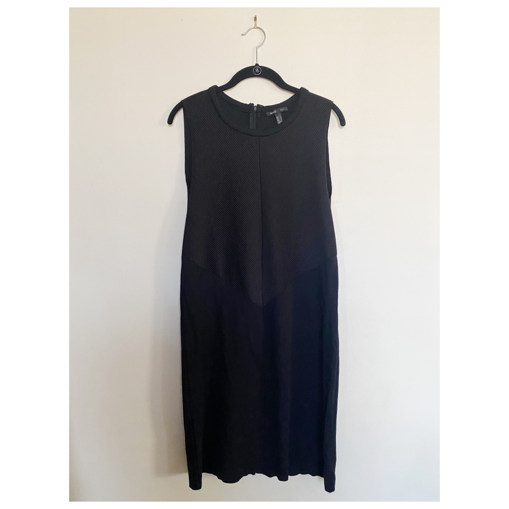 Mango Sleek Black Midi Dress | Size M